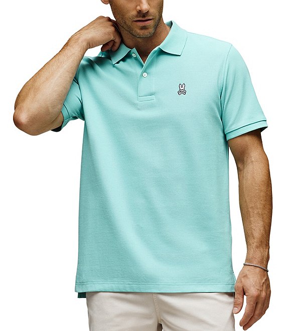 Psycho Bunny Classic Short Sleeve Solid Polo Shirt