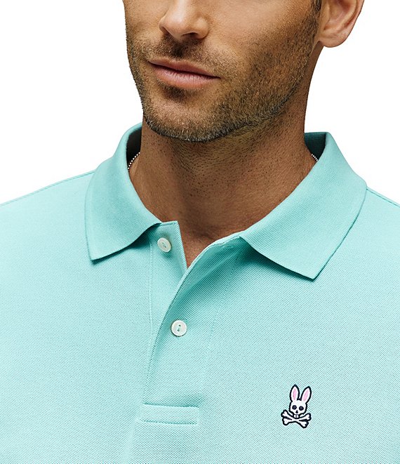 Psycho Bunny Classic Short Sleeve Solid Polo Shirt | Dillard's