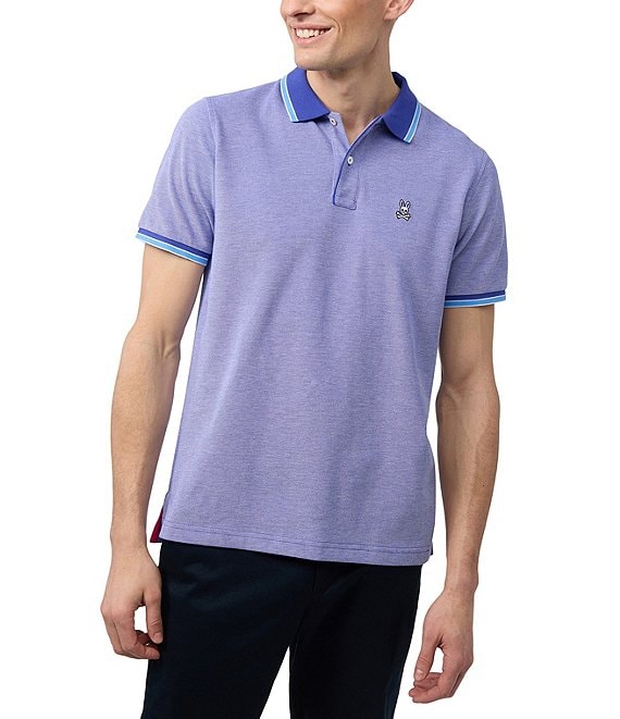 Psycho Bunny Gates Oxford Short Sleeve Polo Shirt | Dillard's