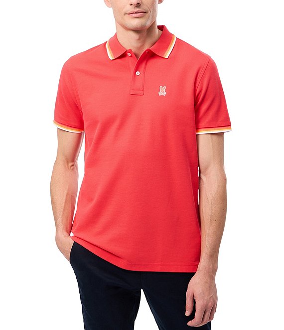 Psycho Bunny Granbury Pique Short Sleeve Polo Shirt | Dillard's