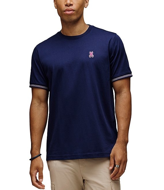 Psycho Bunny Hart Short Sleeve T-Shirt, Evening Blue - Image 1