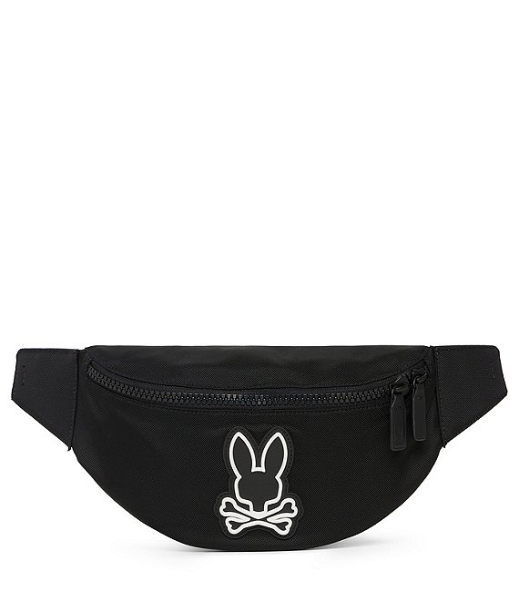 Psycho Bunny Hip Canvas/Buffed Leather Bag