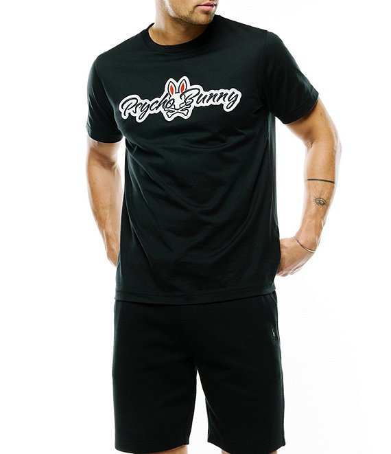 Psycho Bunny Jaydon Wordmark Graphic Short Sleeve T-Shirt