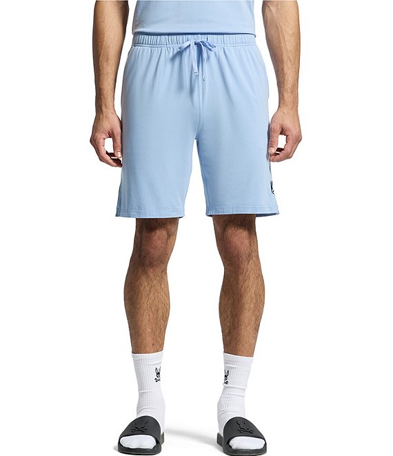 Psycho Bunny Jersey Lounge Embroidered Bunny Drawstring Shorts