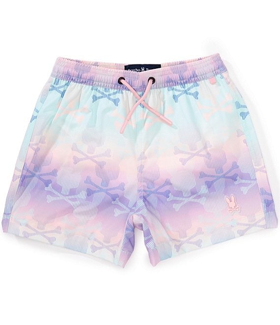 Psycho Bunny Little Boys 5/6 Forester Bunny-Printed Swim