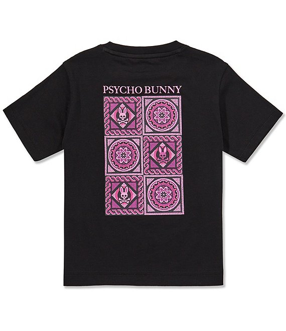 Psycho Bunny Little Boys Short Sleeve Frank Back Graphic Tee