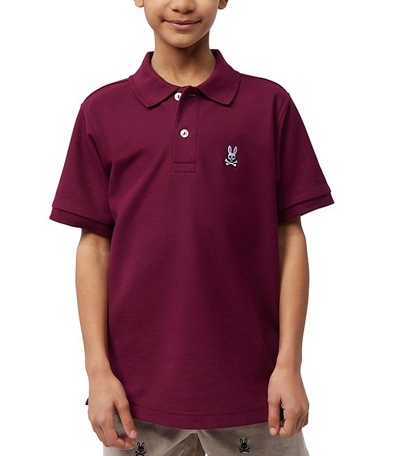 Psycho Bunny Little/Big Boys 5-20 Short Sleeve Classic Pique Polo