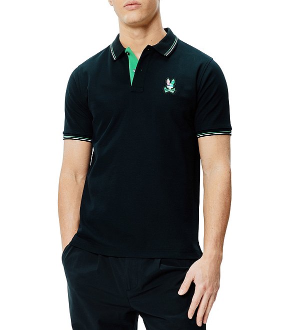 Psycho Bunny Nate Pique Short Sleeve Polo Shirt