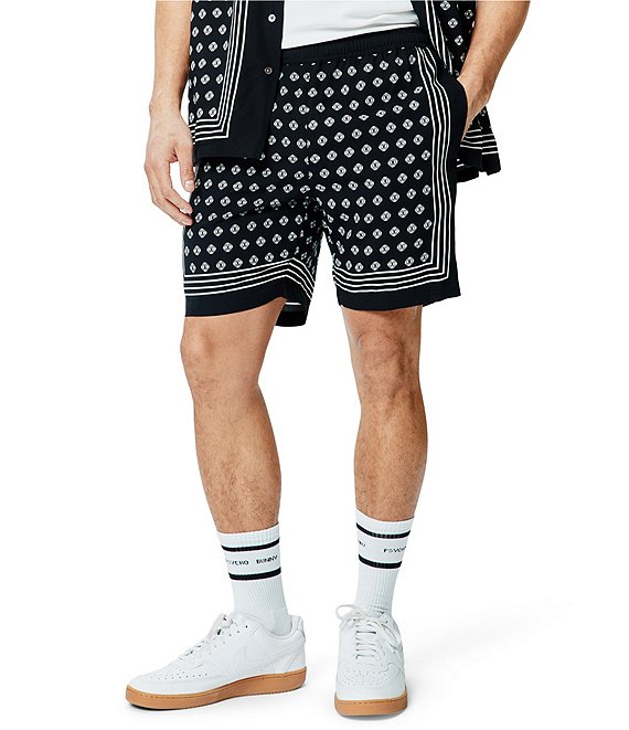 Psycho Bunny Nick Tencel 7#double; Inseam Shorts