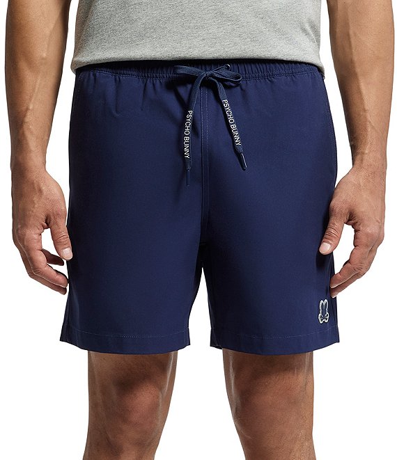 Psycho Bunny Samos Hydrochromic Printed 5.75#double; Inseam Swim Trunks