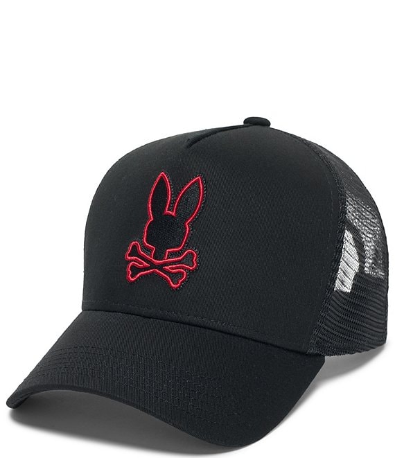 Psycho Bunny Sayer Trucker Cap, Black - Image 1