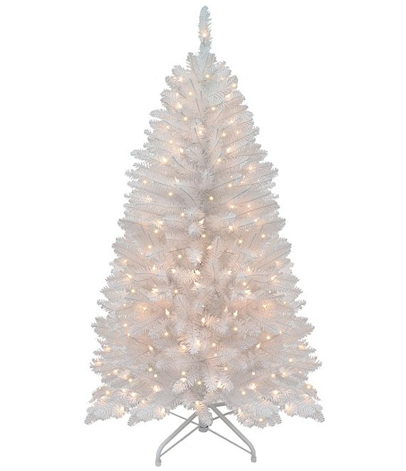 Puleo International Inc. 4.5ft. PreLit Whiter Franklin Fir Pencil