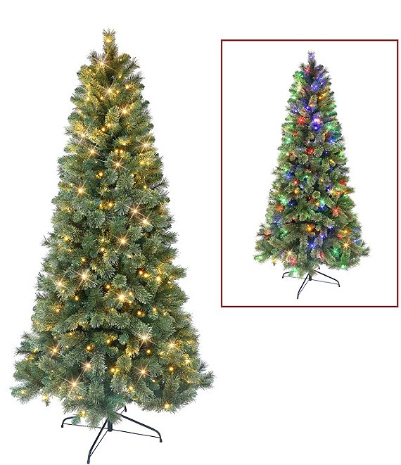 The Holiday Aisle® Christmas Tree with 300 LED Lights - Includes a