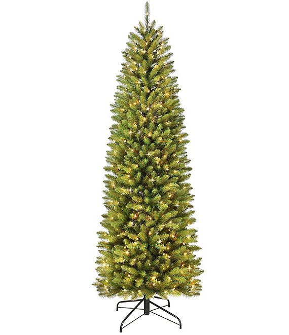 Puleo International Inc. 7.5-ft. Pre-Lit Franklin Fir Pencil Christmas Tree