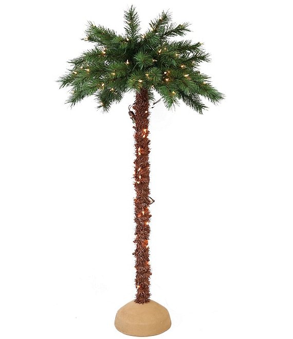 Puleo International Inc. Pre-Lit 6-ft Palm Tree