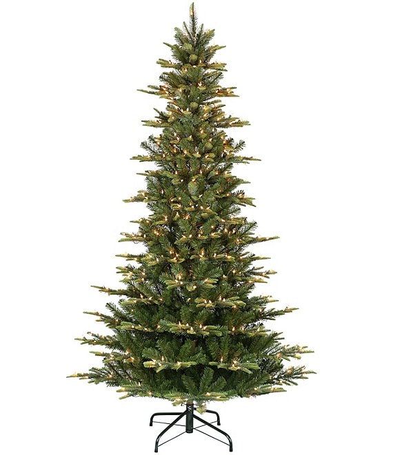 Puleo International Inc. Pre-Lit 6.5-ft. Artic Fir Slim Christmas Tree