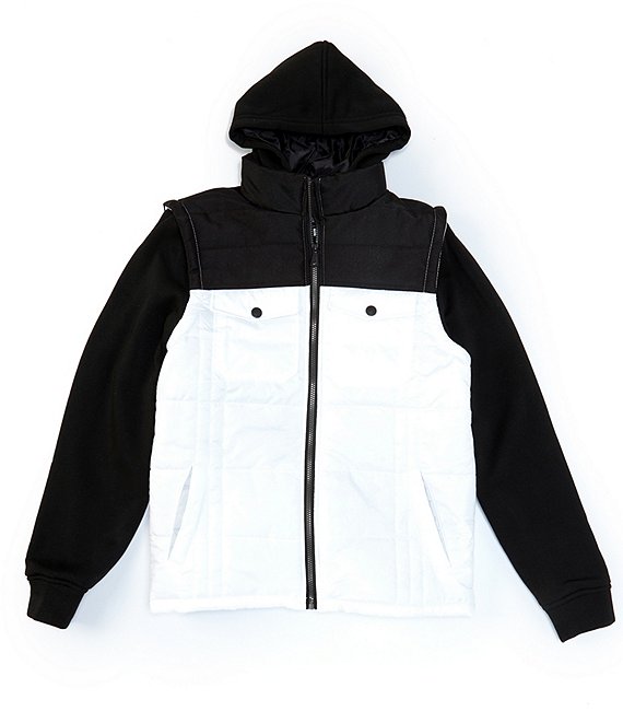 PX Clothing Vested Color Block Hoodie