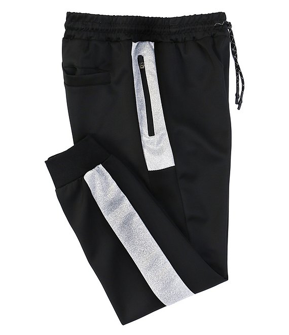 Color:Black - Image 1 - Pieced Jogger Pants