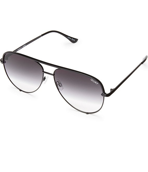 Color:Black Fade - Image 1 - High Key Aviator Sunglasses