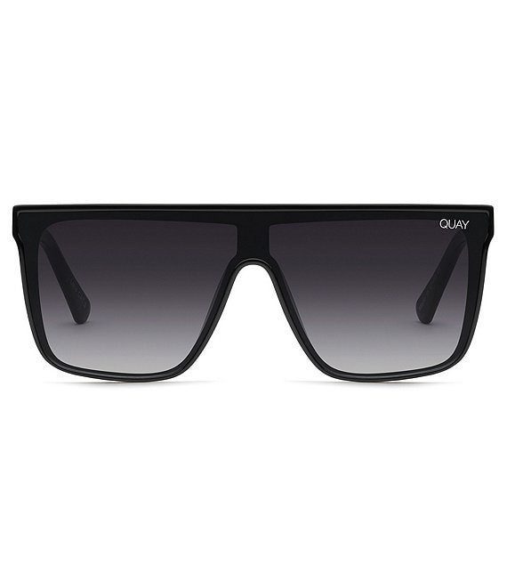 QUAY Unisex Nightfall Polarized 49mm Shield Sunglasses  display picture 2