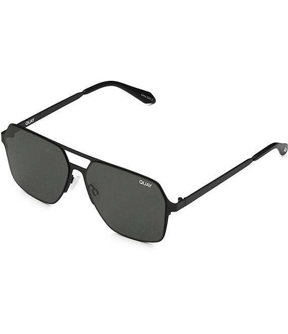 Color:Matte Black/Black - Image 1 - Unisex Backstage Pass 48mm Polarized Aviator Sunglasses