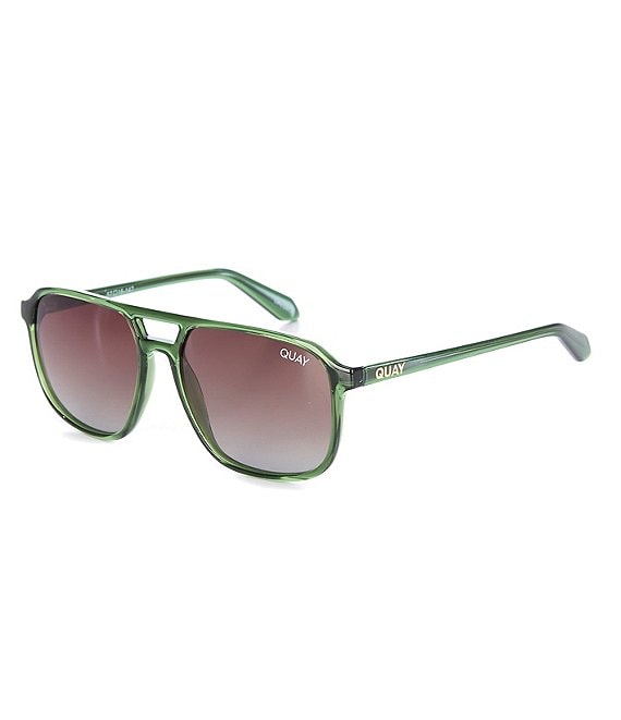 Color:Ivy/Brown - Image 1 - Unisex On the Fly Mini Polarized 45mm Aviator Sunglasses