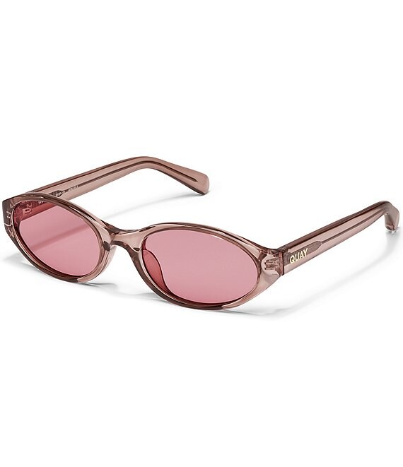 QUAY Unisex Aura Points 35mm Round Sunglasses