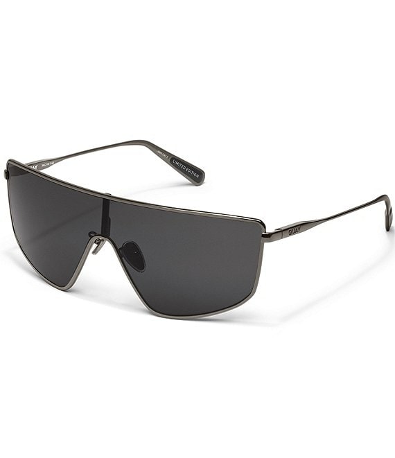 QUAY Unisex Entourage 49mm Shield Sunglasses