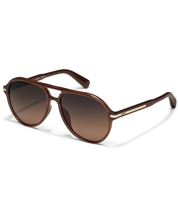 QUAY Women's Day One 59mm Polarized Aviator Sunglasses