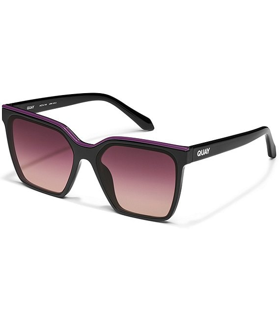 QUAY Women's Level Up 60mm Square Sunglasses