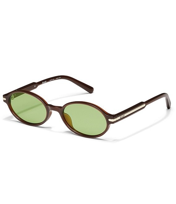 QUAY Unisex Nevermind 36mm Round Oval Sunglasses