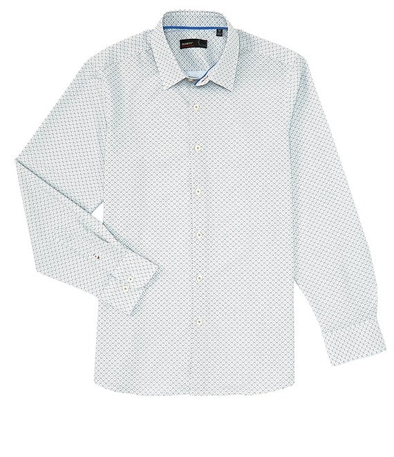 Quieti Performance Multi Geo Print Long Sleeve Woven Shirt | Dillard's
