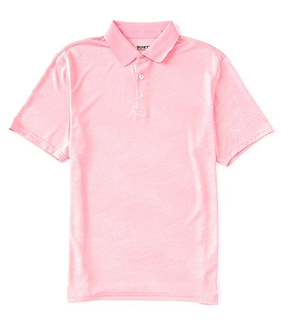 Quieti Speckled Print Short Sleeve Polo Shirt | Dillard's