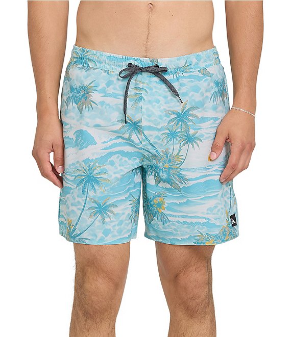 Quiksilver Tropical Island Printed 6#double; Inseam Volley Shorts