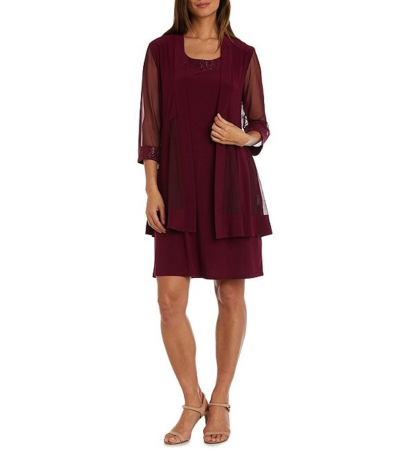 Dillards cocktail outlet dresses with jacket