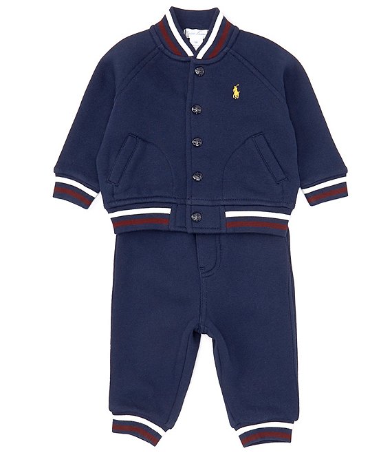 Ralph Lauren Baby Boys 3-24 Months Long Sleeve Fleece Baseball Jacket ...