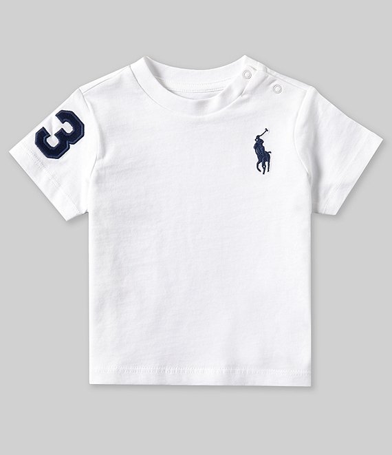 Baby boy white ralph lauren t shirt hotsell