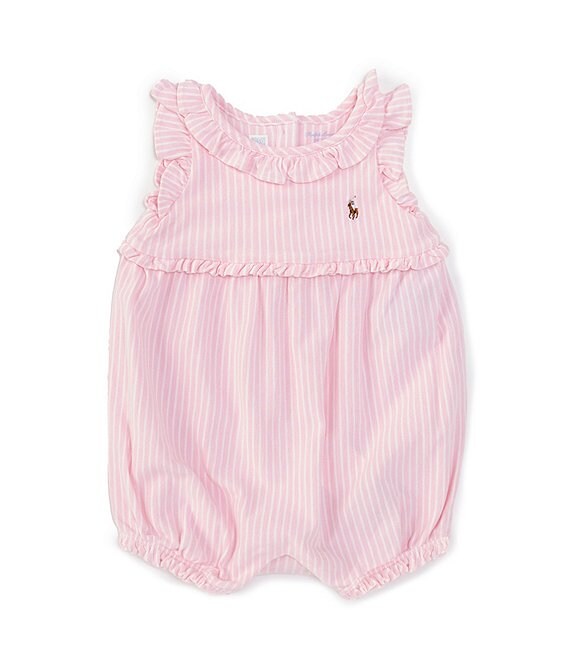 Ralph Lauren Baby Girls 3-24 Months Sleeveless Striped Knit Oxford ...