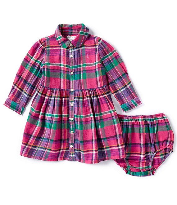 Ralph lauren plaid baby dress hotsell