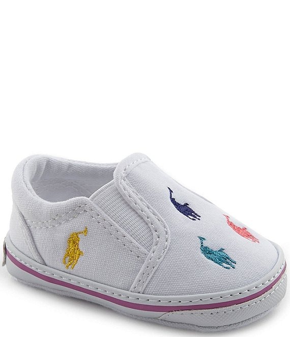 rijm Ten einde raad privacy Polo Ralph Lauren Girls' Bal Harbor Slip-On Oxfordcloth Sneaker Crib Shoes  (Infant) | Dillard's