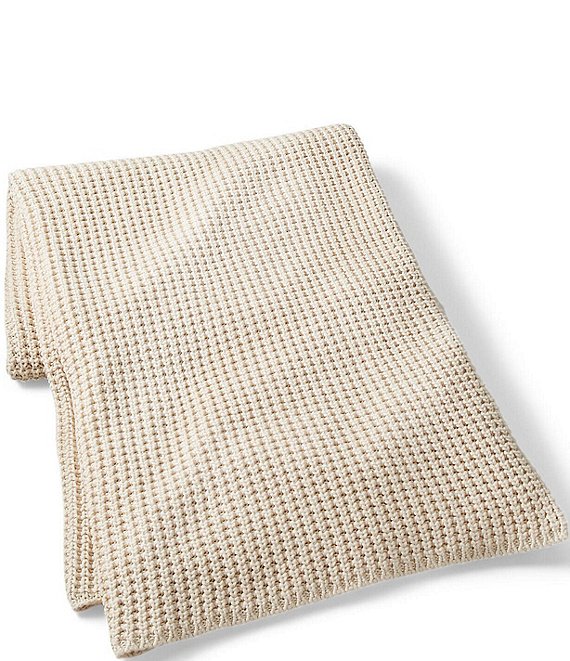 Color:Beige - Image 1 - Camille Collection Almaden Chunky Knit Throw