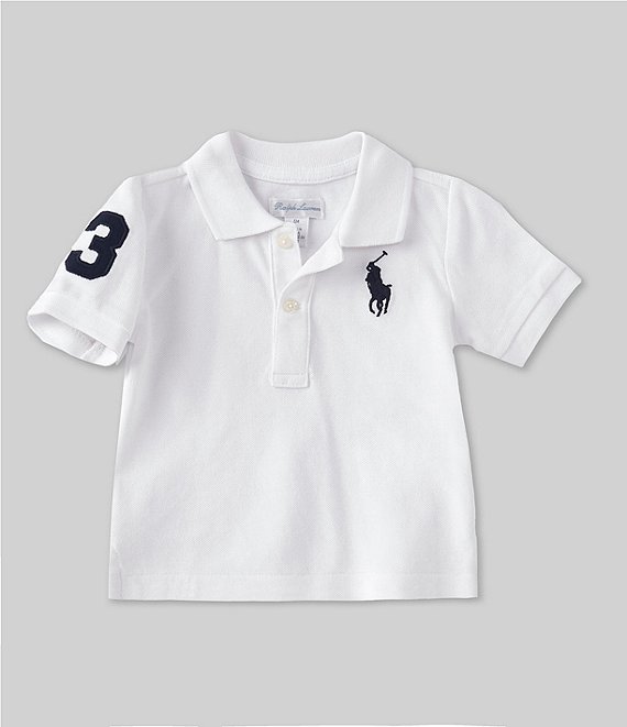 baby boy white ralph lauren shirt