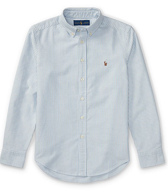 Polo Ralph Lauren Big Boys 8-20 Long-Sleeve Striped Oxford Shirt | Dillard's