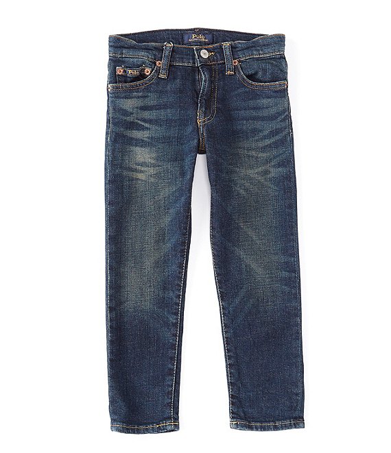 Color:Adams Wash - Image 1 - Childrenswear Little Boys 2T-7 Sullivan Slim-Fit Stretch Denim Jeans
