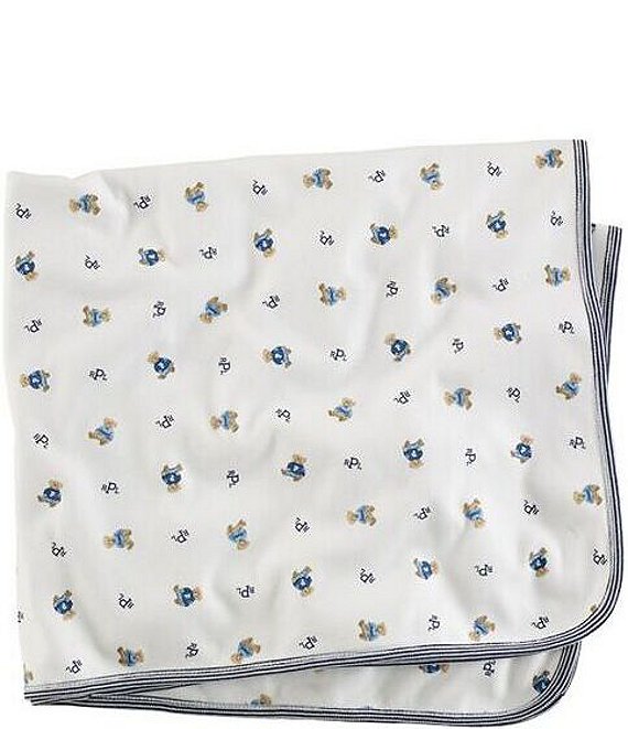 Ralph Lauren Baby Reversible Printed Receiving Blanket