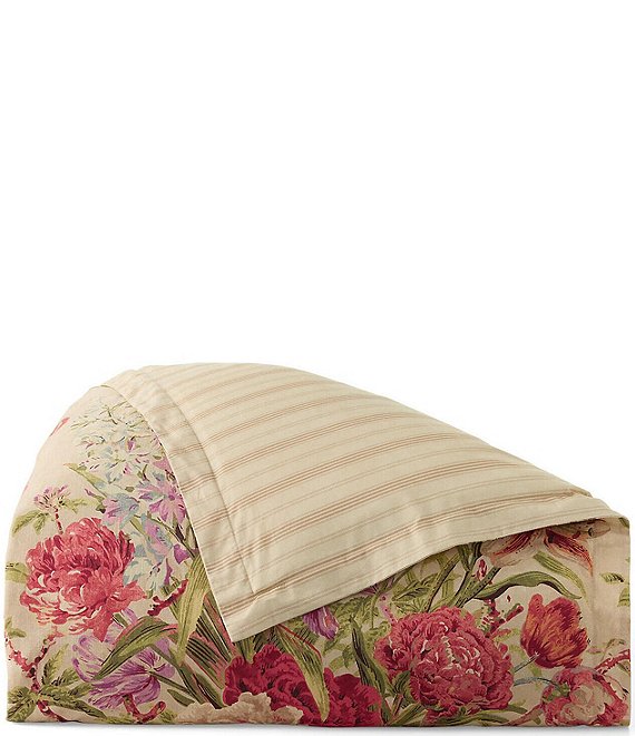 Ralph Lauren フィッティッドシーツ セミダブル コットン 花柄 Ralph Lauren Imogene Floral Cotton Reversible Comforter | Dillard's