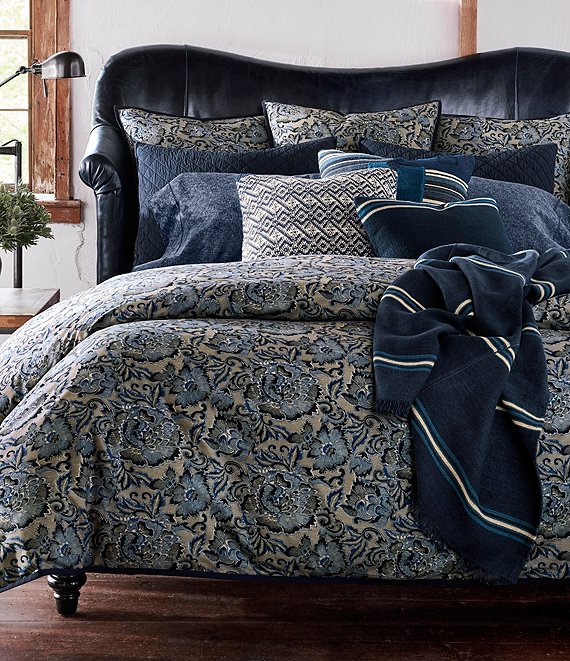 ralph lauren navy and white bedding