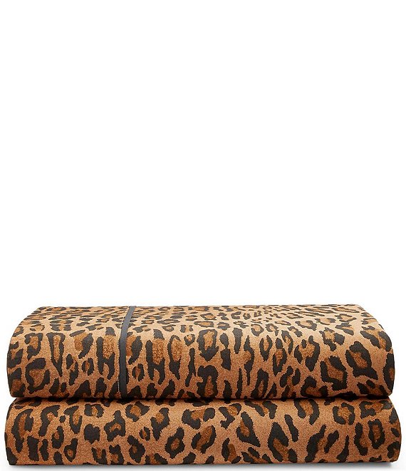Ralph Lauren  ヒョウ柄ピローケース　レオパード Ralph Lauren Montgomery Leopard Percale Sheets | Dillard's