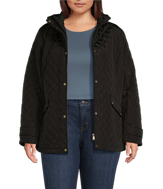 Ralph lauren plus size quilted coat best sale