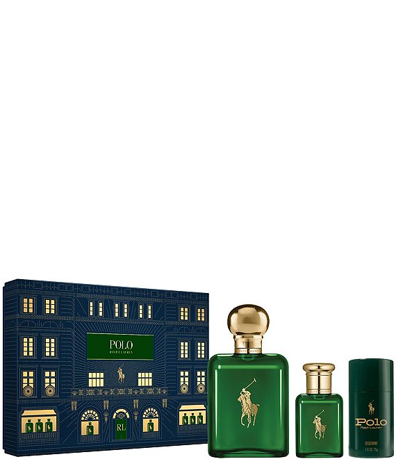 NWOT Men’s Polo Ralph Lauren Green Cologne top Set